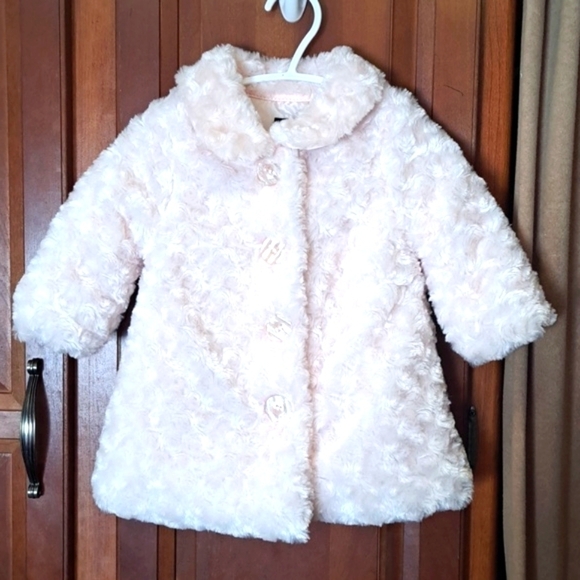 Calvin Klein baby 6-9months white plush jacket button-up super soft dress formal - Picture 9 of 9